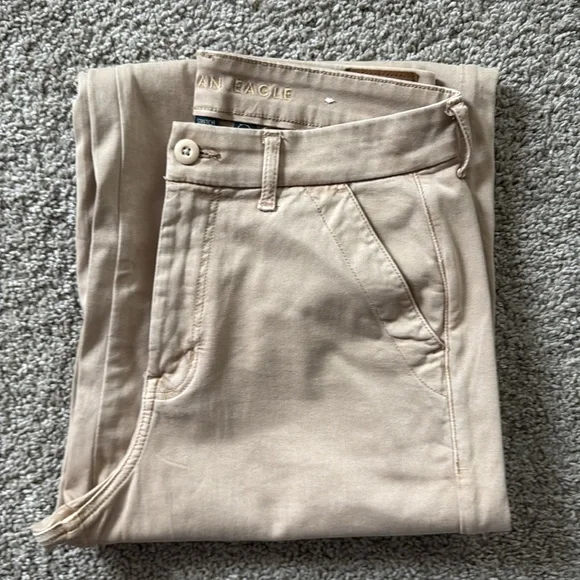 AE Women's Super hi rise baggy Wide Leg Short Length Pants - Picture 7 of 7